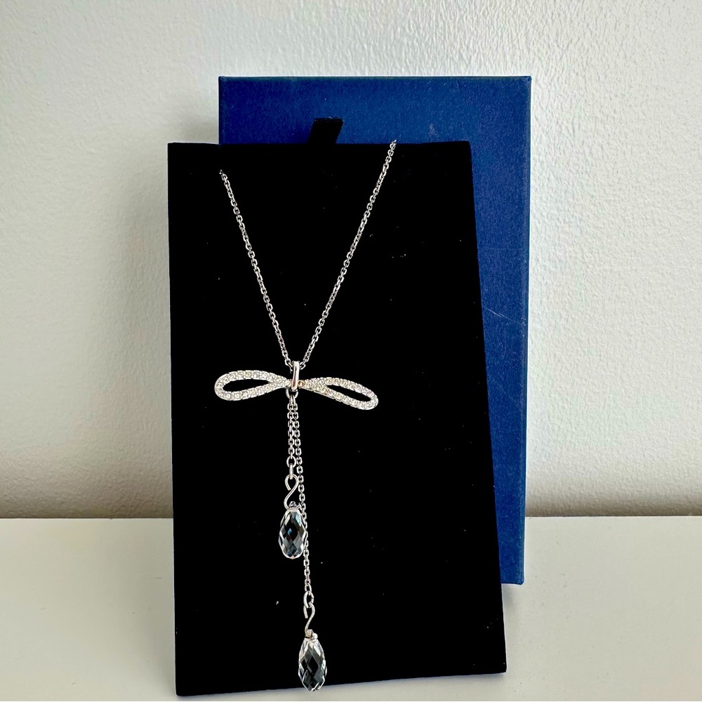 Swarovski Crystal Bow Necklace